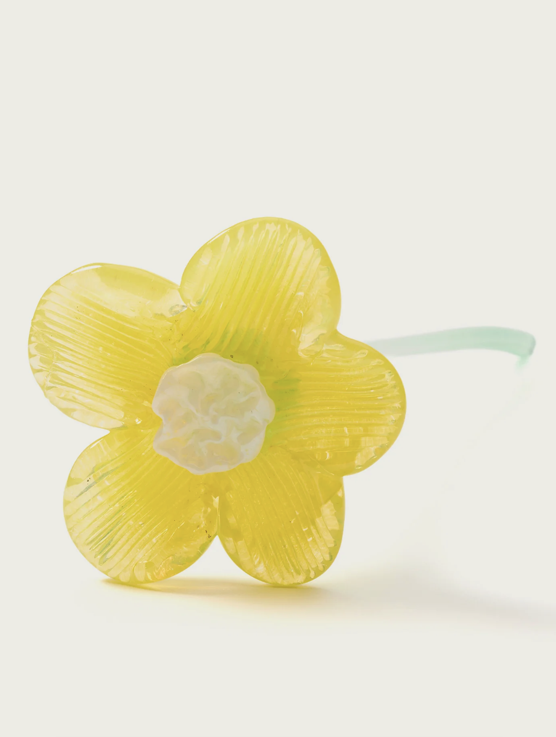 Mouthblown crystal glass flower - large — Lucie Claudia Podrabska